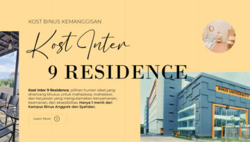 Kost Full Fasilitas Dekat Binus Anggrek